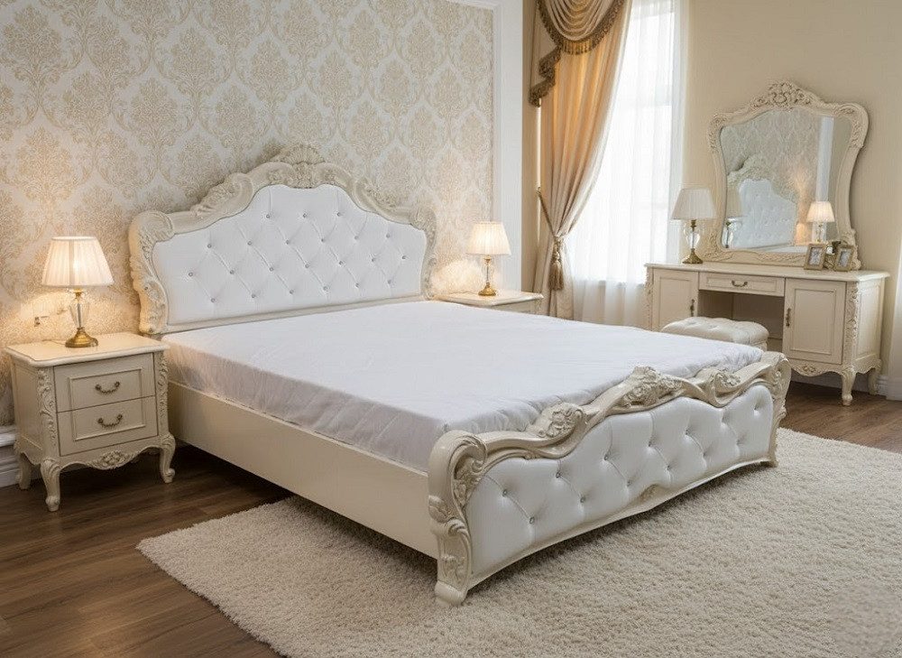 JVmoebel Bett Zeitloses Bett aus hochwertigem Massivholz Sofort (Bett), Made in Europa