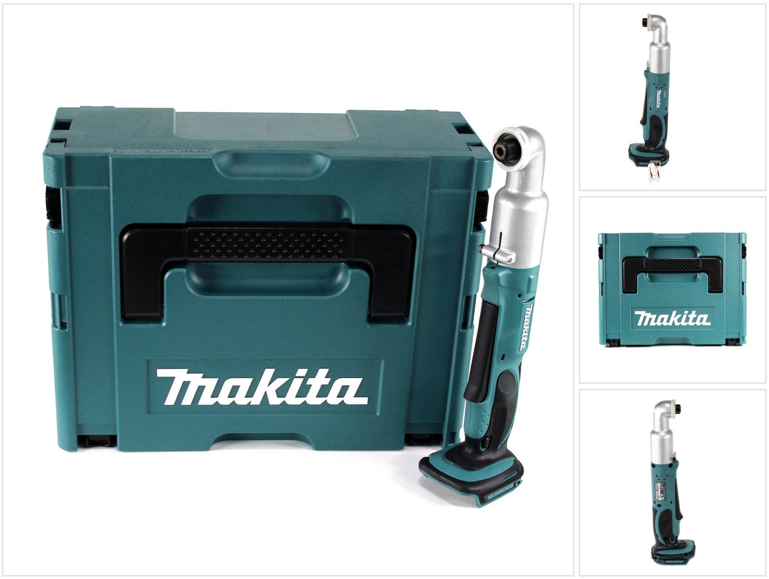 Makita Akku-Schlagschrauber DTL 061 ZJ Akku Winkelschlagschrauber 18V 1/4" 60Nm + Makpac Solo