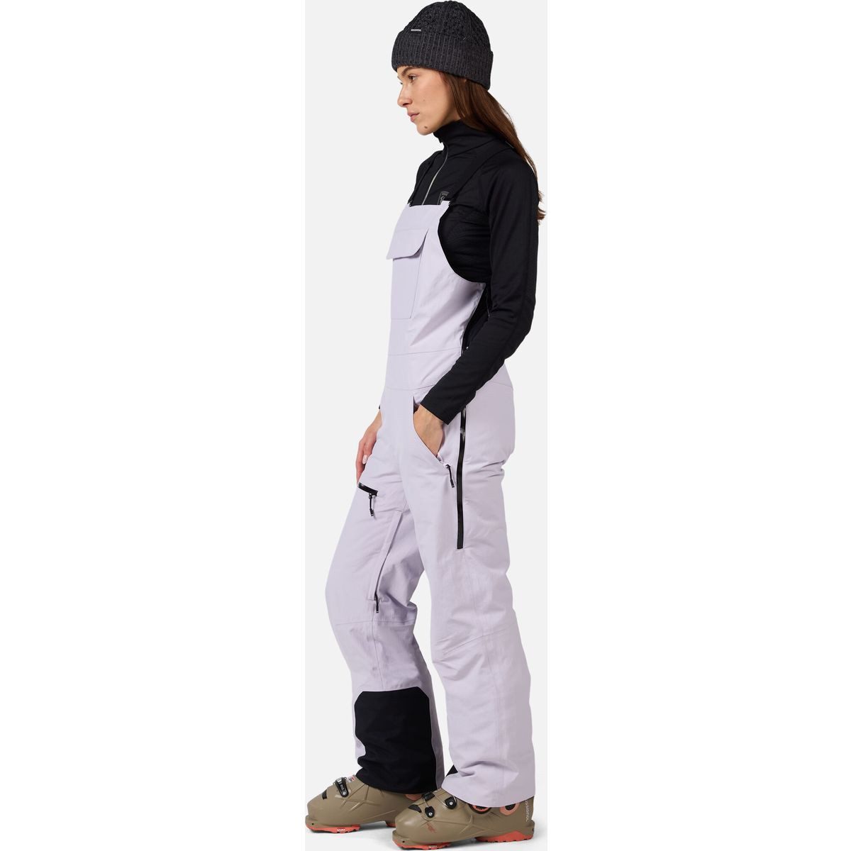 Rossignol Skihose W Outerlimits Insulated Bib Stilvolle, wasserdichte Damen-Latzhose mit recycelter Isolierung