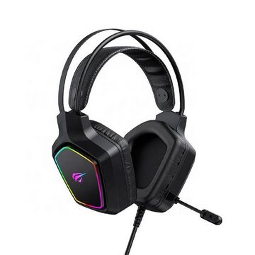 Havit Gaming Kopfhörer RGB-Beleuchtung mit Mikrofon Gaming-Headset