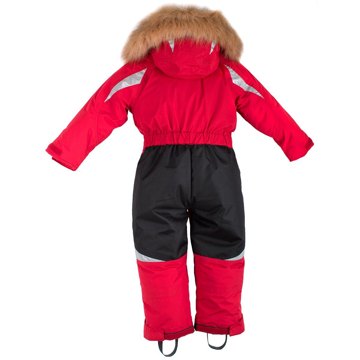 BMS Schneeoverall Skianzug SORONA rot 100% wasserdicht für SoftLan atmungsaktiv Kinder und 