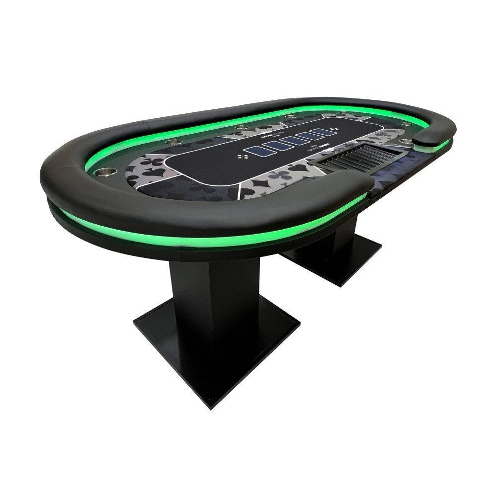 HOME DELUXE Spieltisch LED Pokertisch FLUSH 213 x 106 x 78 cm, (1-tlg), mit günstig online kaufen