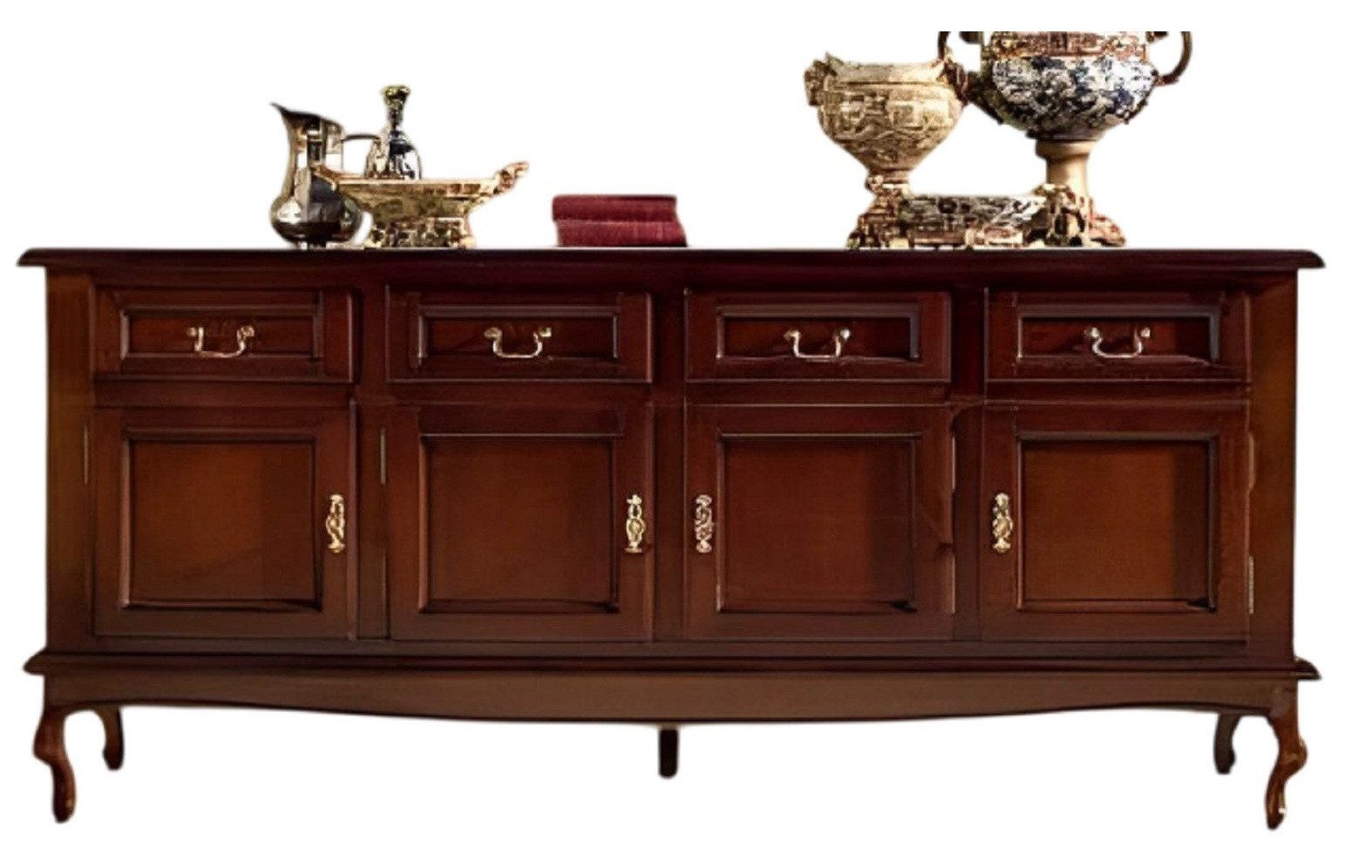Xlmoebel Sideboard Großes braunes Wohnzimmermöbel aus Holz - Sideboard (1 St., Sideboard), Hergestellt in Europa