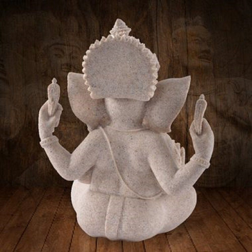 Buddhafigur Ganesha-Buddha-Statue, Buddhafigur Sandstein-Skulptur POCHUMIDUU