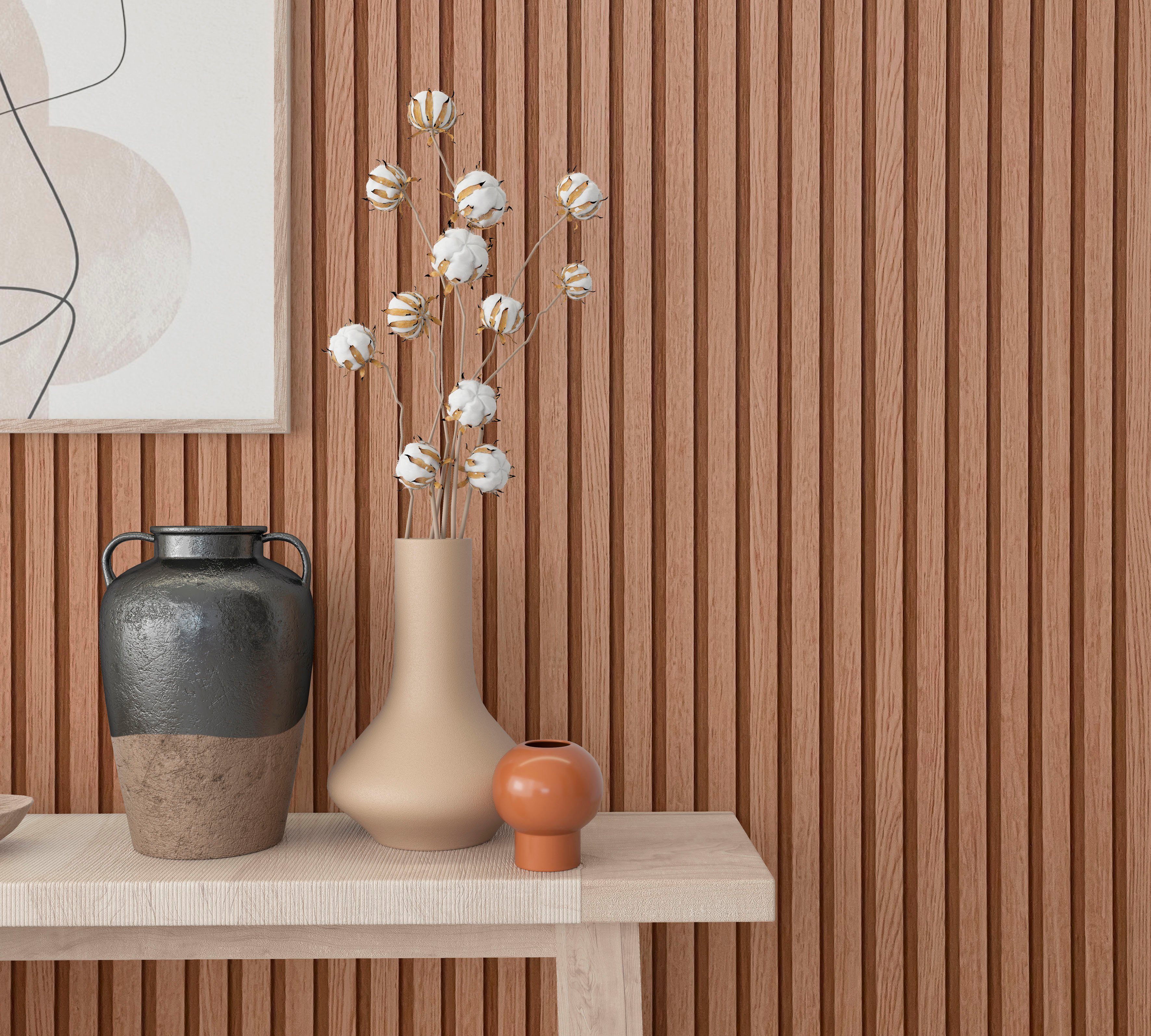 Timber, 3D matt, geprägt, Küche Schlafzimmer Wohnzimmer braun Marburg Vliestapete für moderne Vliestapete
