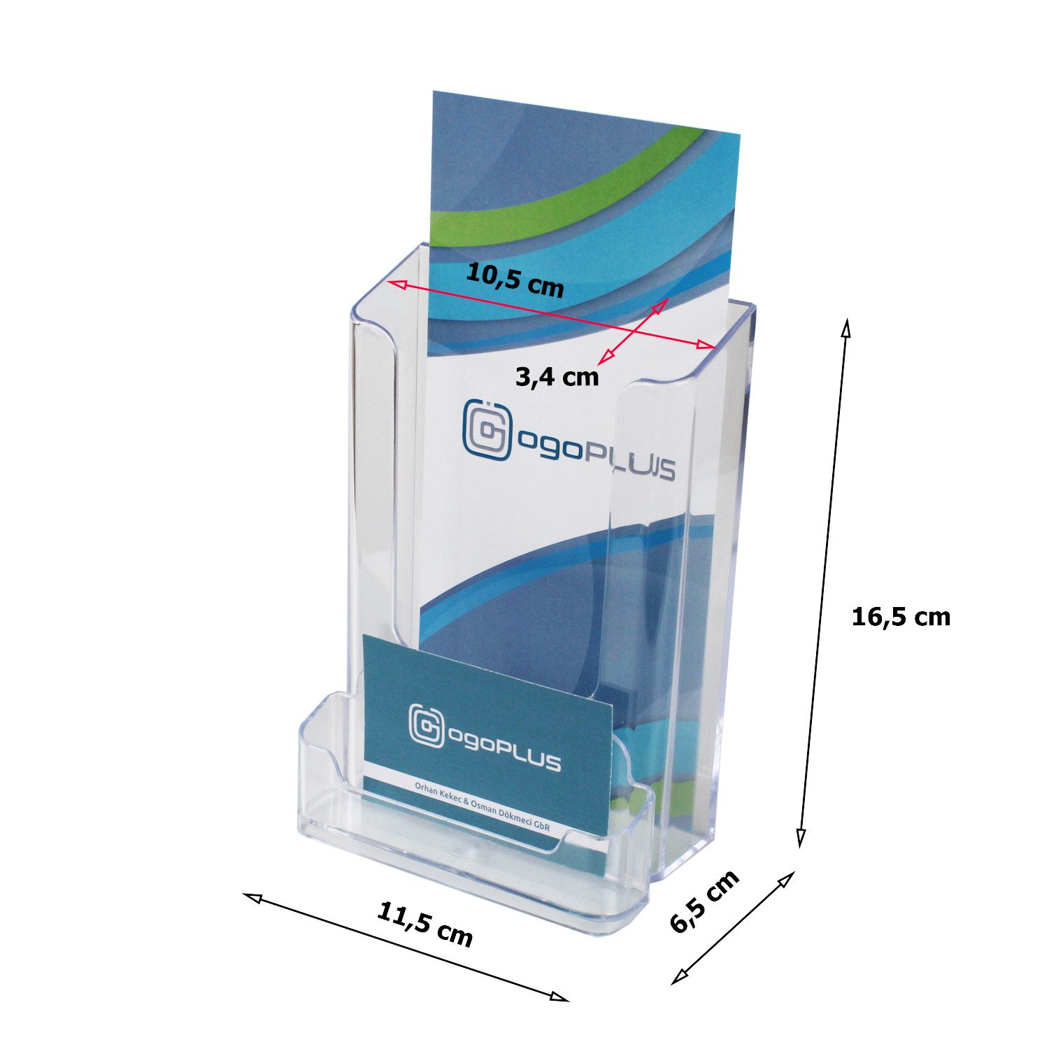 ogoPLUS Zeitungsständer DIN lang Wand-Prospekthalter Hochformat günstig online kaufen