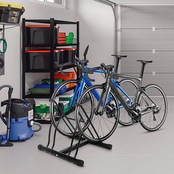 COSTWAY Fahrradständer, Mehrfachständer für 2 Fahrräder Bügelparker