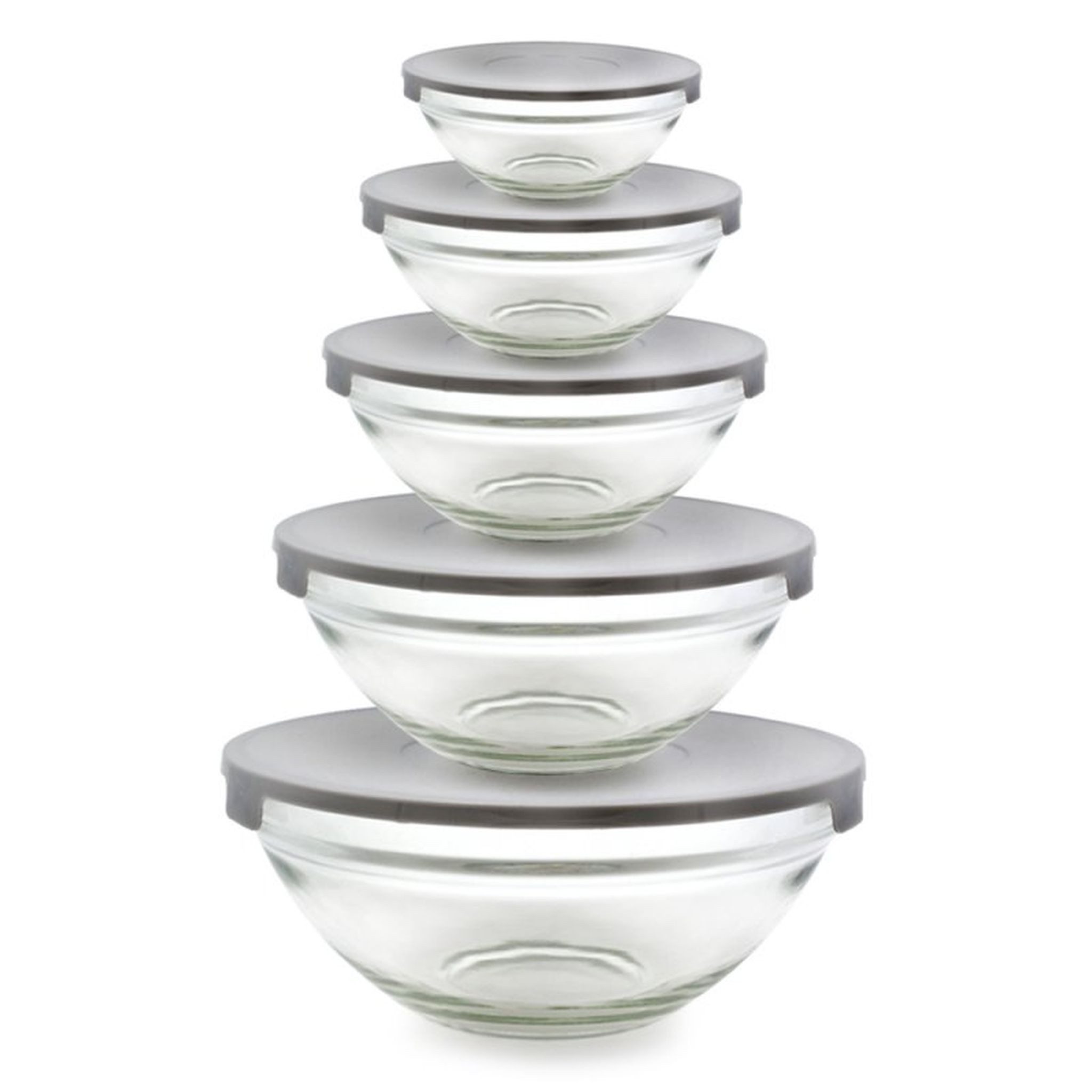 ANILAR Vorratsglas Glas Aufbewahrung Deckel 5er Set Vorratsgläser Frischhaltedosen Glassc, Glas, (5-tlg)