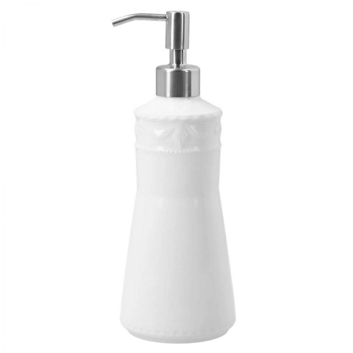 KPM Berlin Waschtisch-Set Seifensepender Kurland mit silbernem Pumpkopf