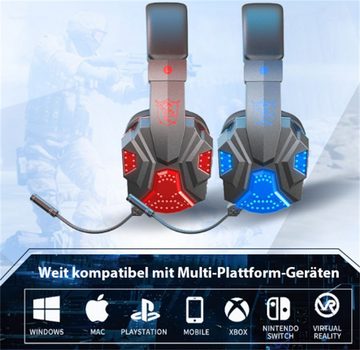 Bifurcation Am Kopf montiertes Bluetooth-Gaming-Headset mit Geräuschunterdrückung Over-Ear-Kopfhörer