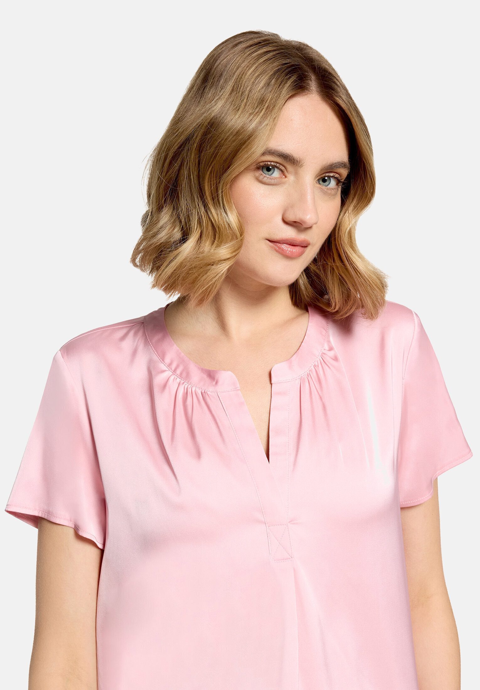 Betty Barclay Satinbluse Damen kurzarm