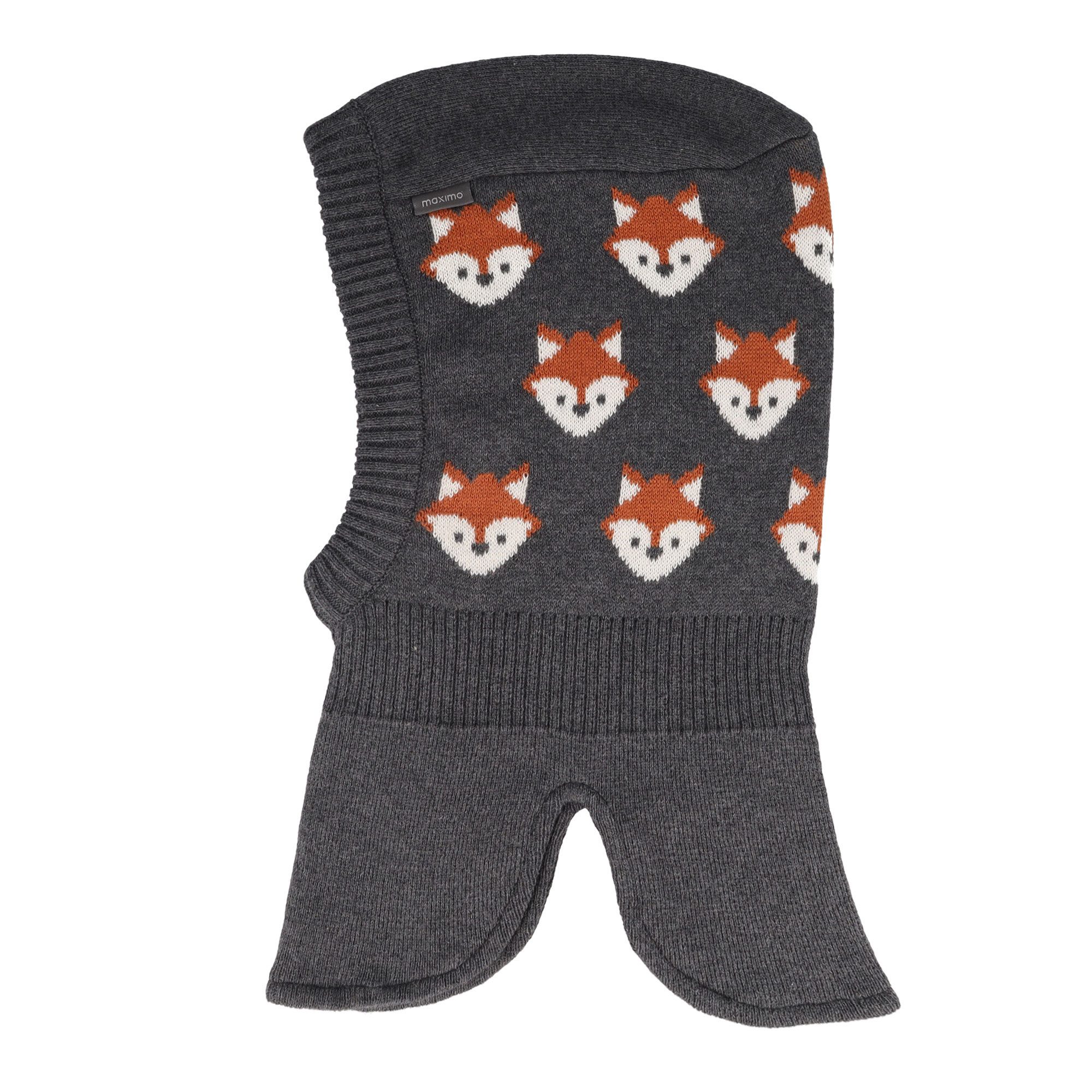MAXIMO Schlupfmütze GOTS MINI-Schlupfmütze, Fuchs Strickfutter (1-St)