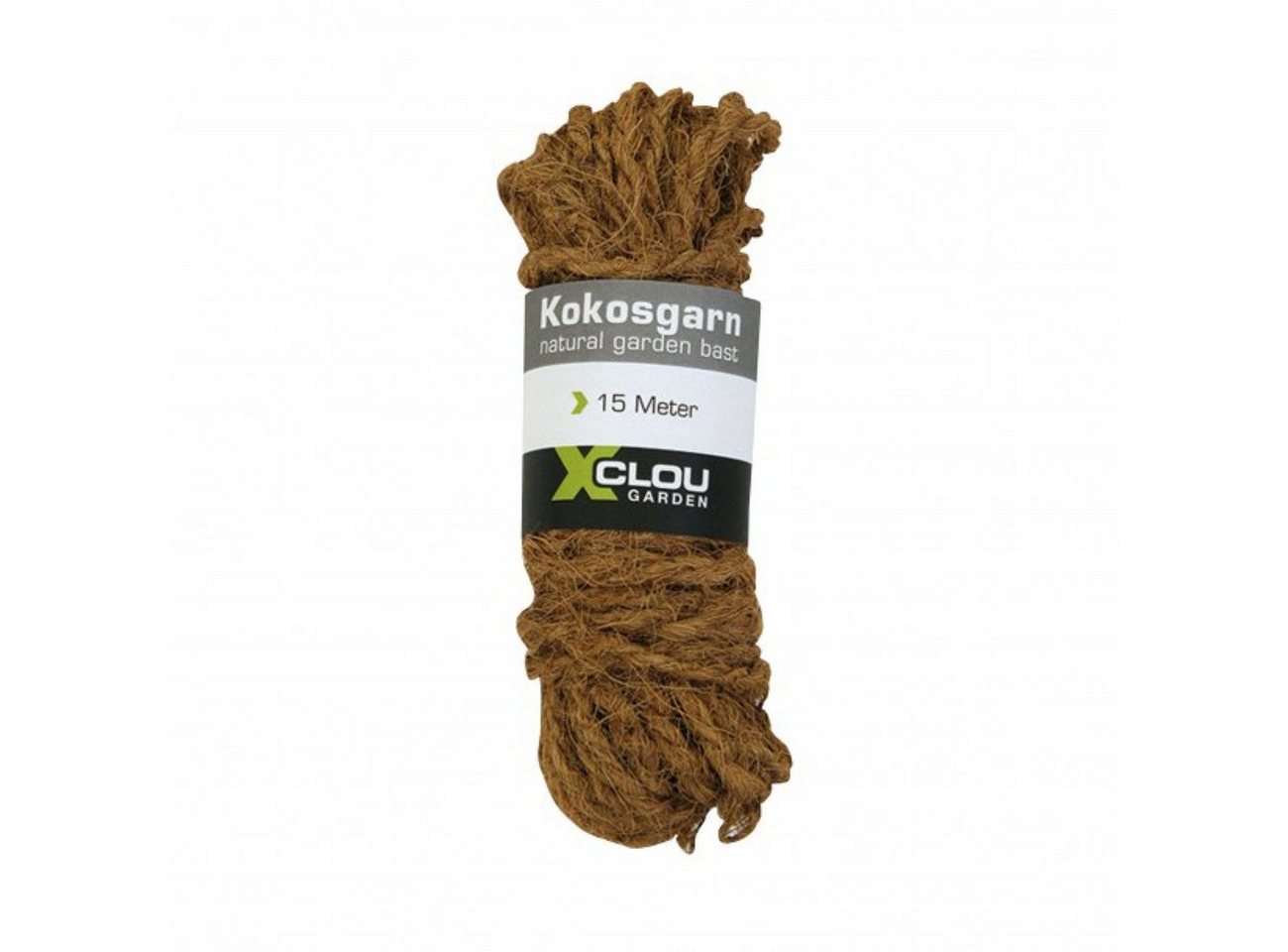 XCLOU Anbindestrick, (1-tlg), Natur-Kokosgarn 15 m, Ideal als Pflanzenbinder & Baumanbinder