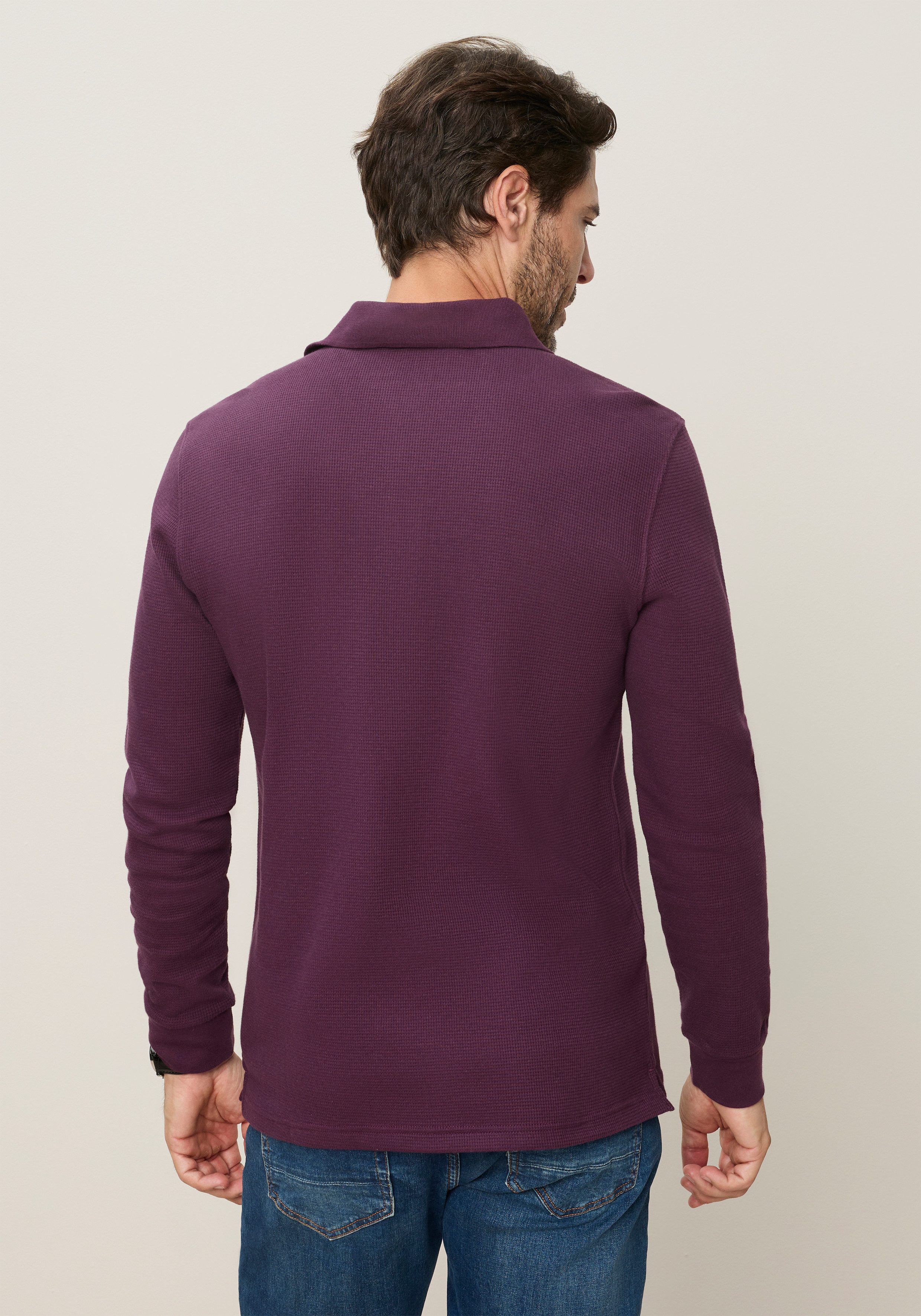 Man's World Poloshirt normale Passform, mit Langarm, klassischer Stil – Bild 4 von 5