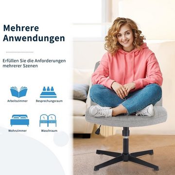 JOEAIS Bürostuhl Chefsessel Schreibtischstuhl Office Chair Drehstuhl Computerstuhl (Computerstuhl, Esszimmerstuhl Ergonomisch Sessel mit Wippfunktion), Verstellbarer Lordosenstütze Höhenverstellung