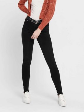 ONLY High-waist-Jeans Paola (1-tlg) Patches, Weiteres Detail, Plain/ohne Details