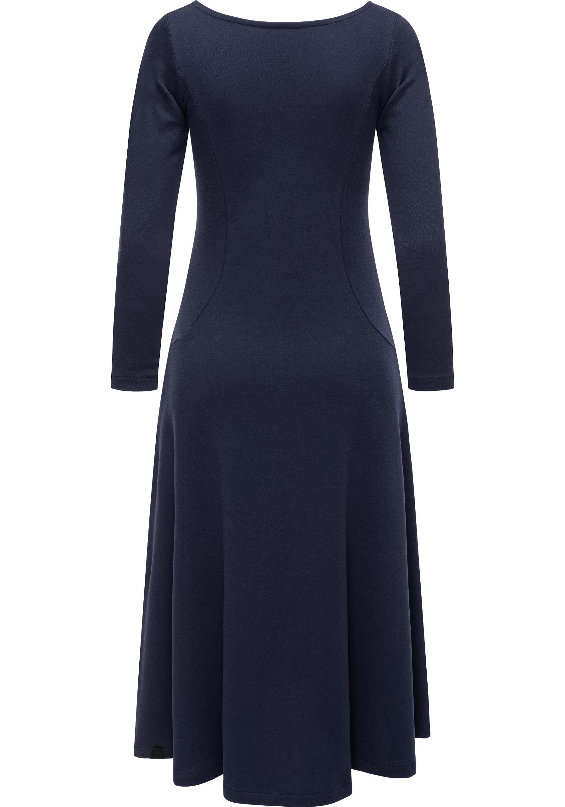 Ragwear A-Linien-Kleid Appero Long Stylisches Langarm-Kleid für den Winter
