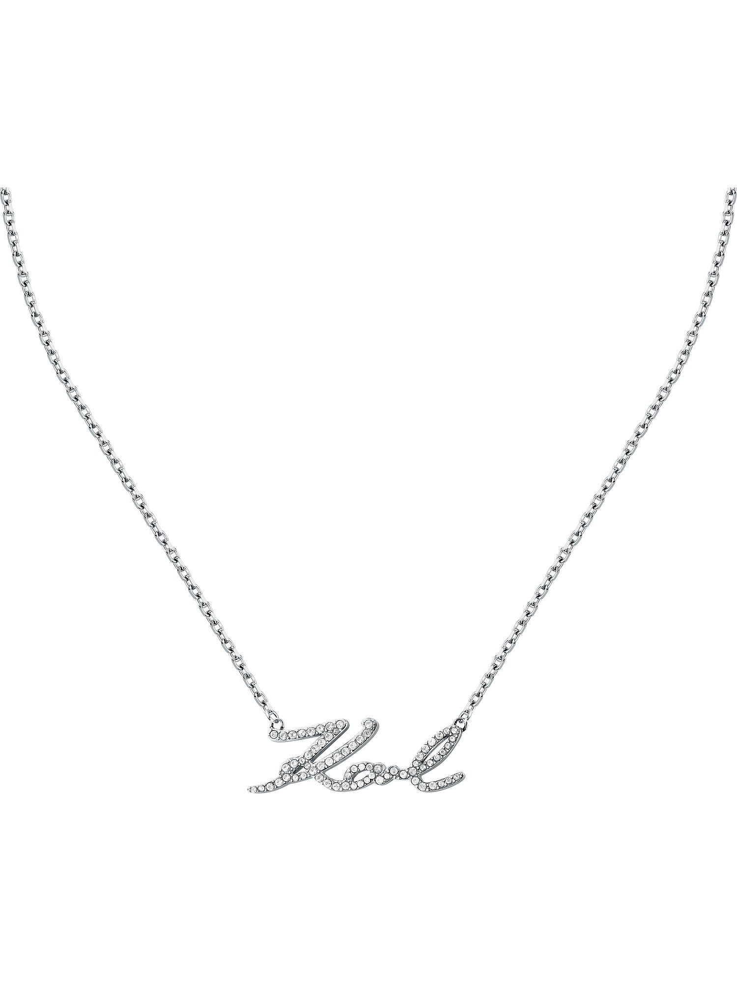 KARL LAGERFELD Collier Karl Lagerfeld Damen-Kette Edelstahl 69 Kristall