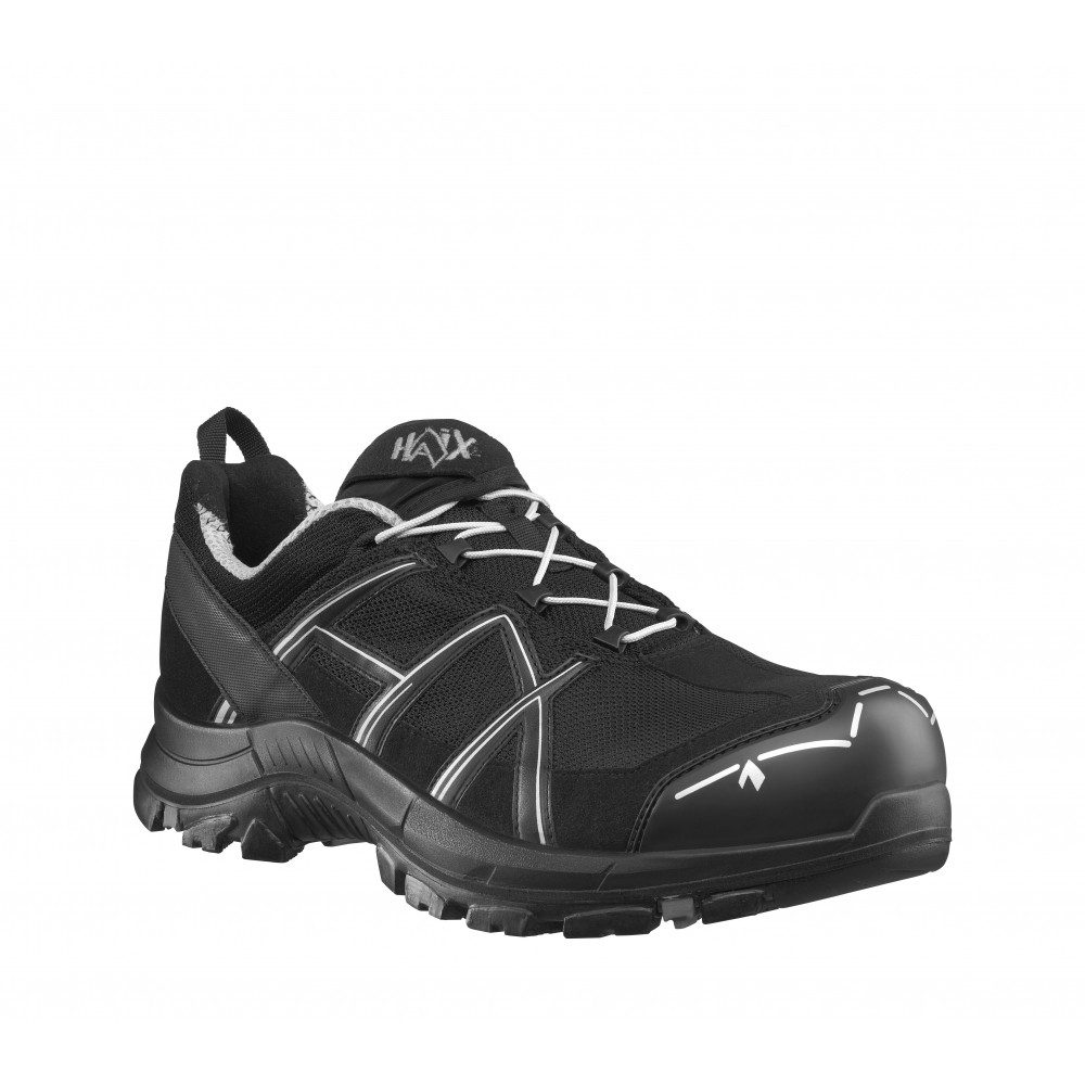 haix Black Eagle Sicherheitsschuh Schwarz Silber - Größe: UK 15.0 Sicherheitsschuh
