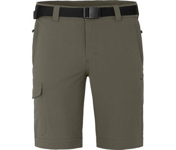 Bergson Zip-off-Hose BAKER Zipp-Off (slim) Herren Wanderhose, vielseitig, pflegeleicht, Normalgrößen, grau/grün