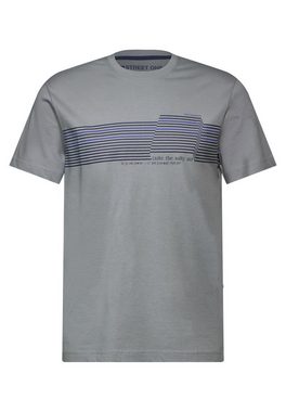 STREET ONE MEN Rundhalsshirt aus reiner Baumwolle