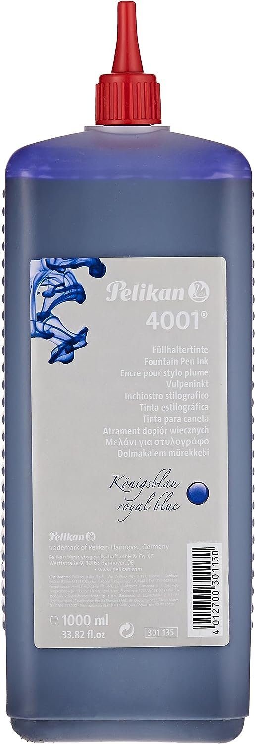 4001 königsblau Pelikan in Kunststoff-Flasche, Pelikan Tinte Tintenglas