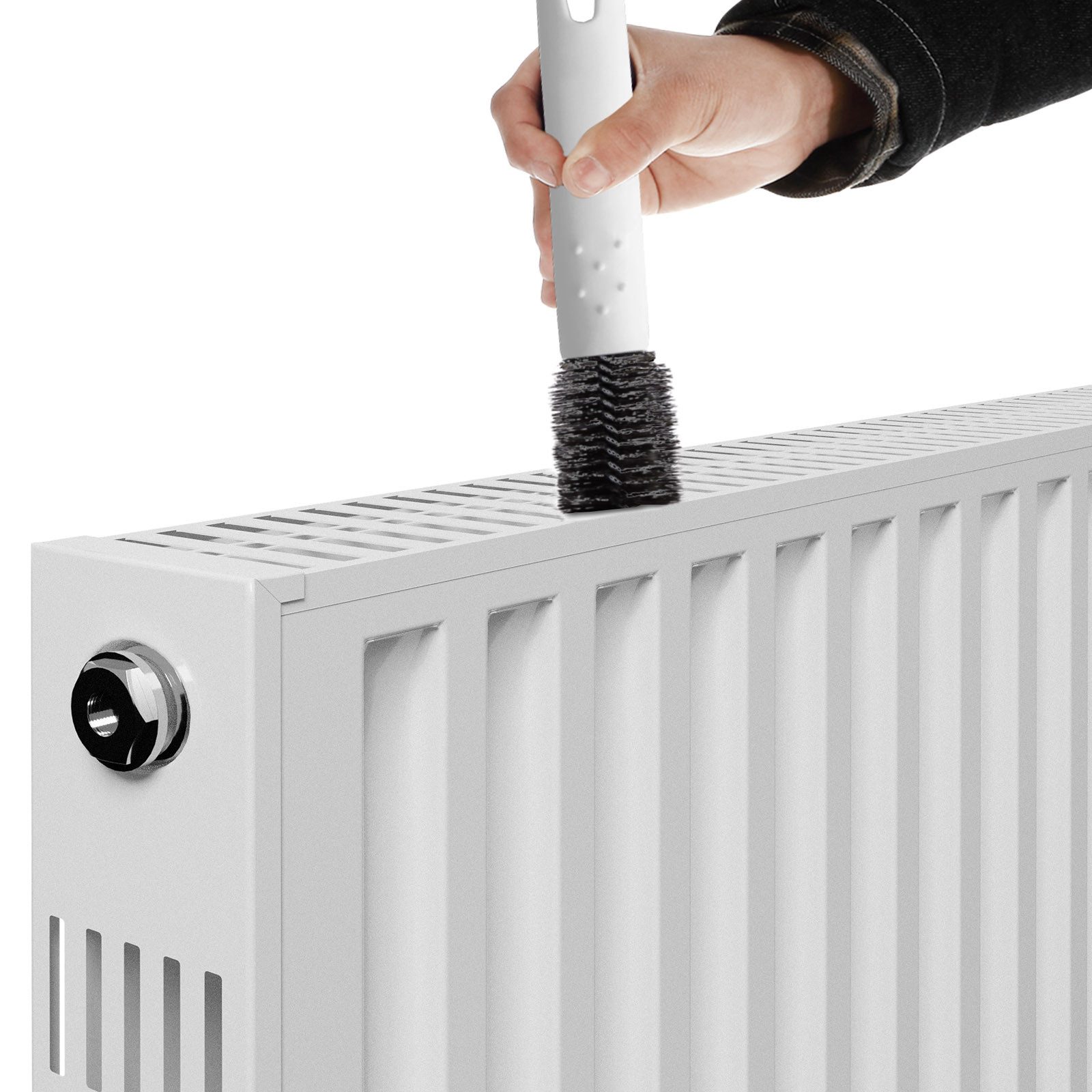 monzana Reinigungsbürste, Heizkörperbürste Lang Heizungsreinigung Flexibel Radiatorenbürste 84cm