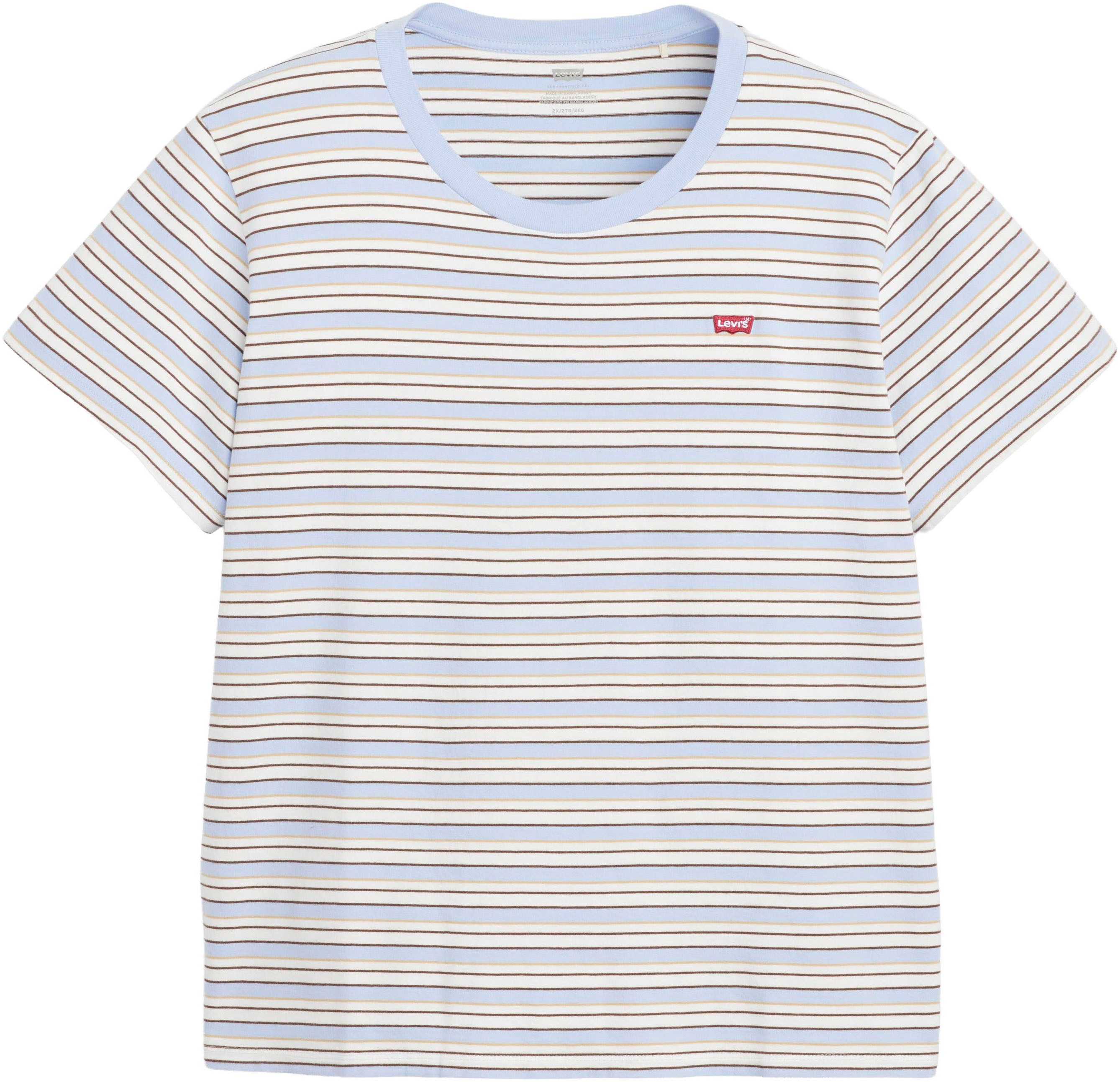 Levi's® Plus T-Shirt PL THE PERFECT im Streifendesign