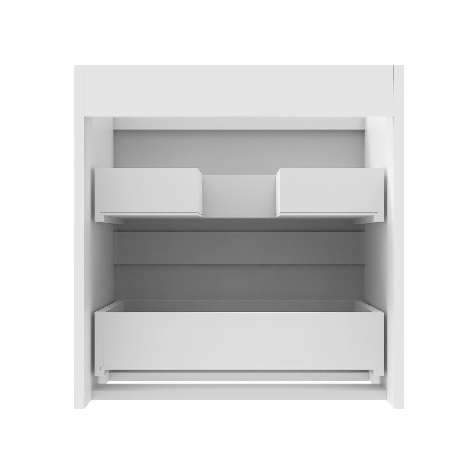duschspa Waschtisch Unterschrank Waschbeckenunterschrank Waschtischunterschrank Badschrank, 50-120cm Hängeschrank, Matt / Hochglanz – Bild 4 von 5