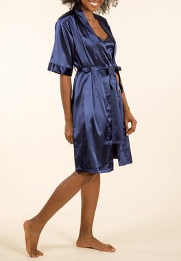 Family Trends Set: Push-up-BH Damen Homewear (2-tlg., mit Hüftslip) aus Kimono und Negligé