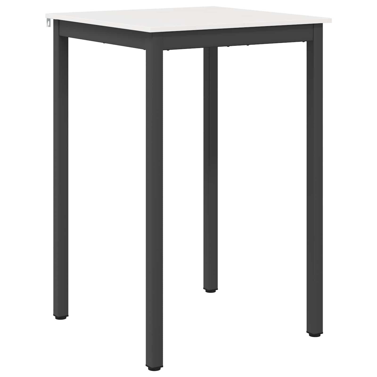 vidaXL Esstisch Bartisch Weiß 70 x 70 x 105 cm Massives Kiefernholz (1-St)
