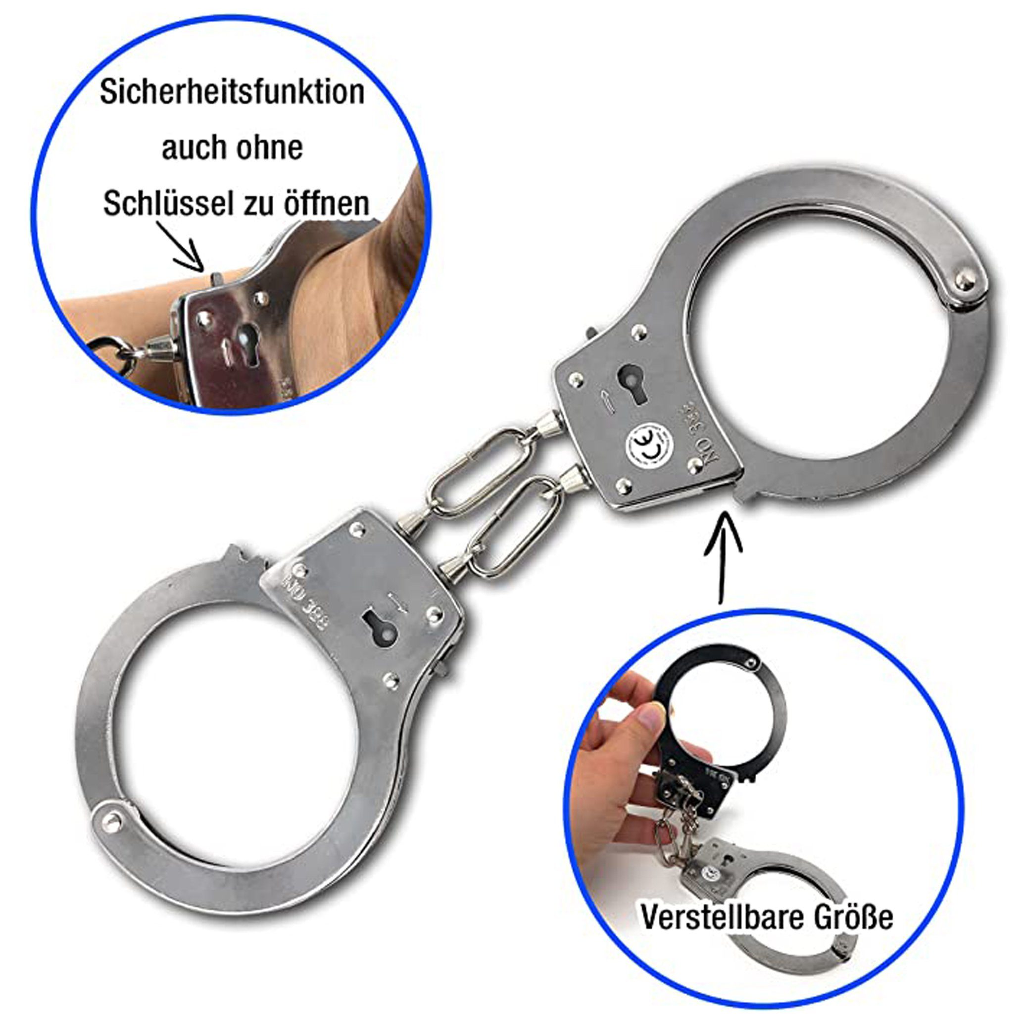 GOLDEN Spielzeug-Polizei Polizei Handschellen Kinder aus Metall Mit Schlüss günstig online kaufen