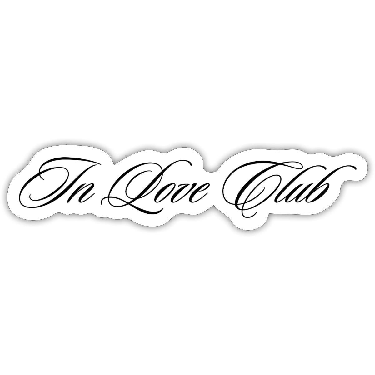 Spreadshirt Aufkleber In Love Club, Romantische Liebe Sticker Aufkleber