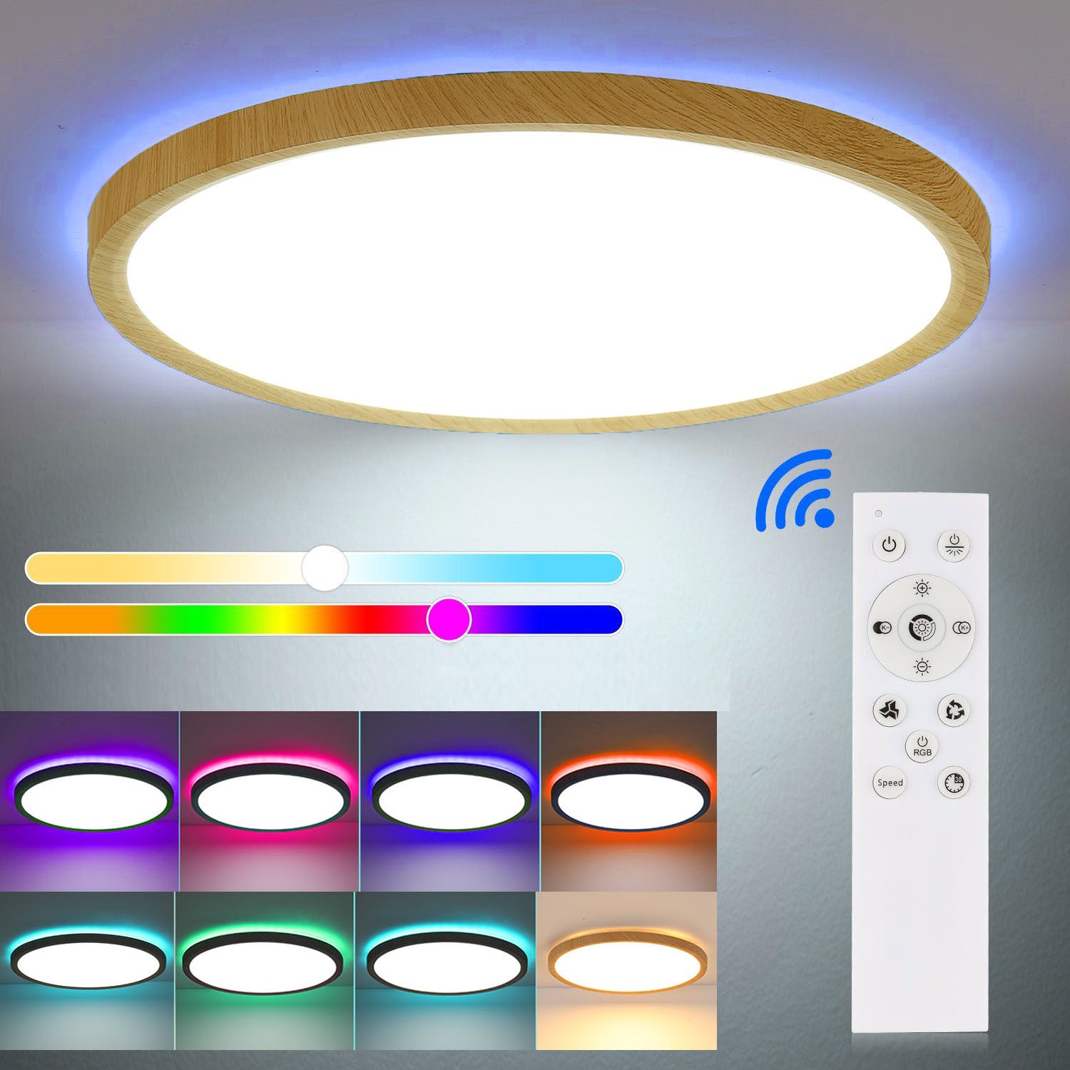 oyajia LED Deckenleuchte Ultra Dünn 24W günstig online kaufen