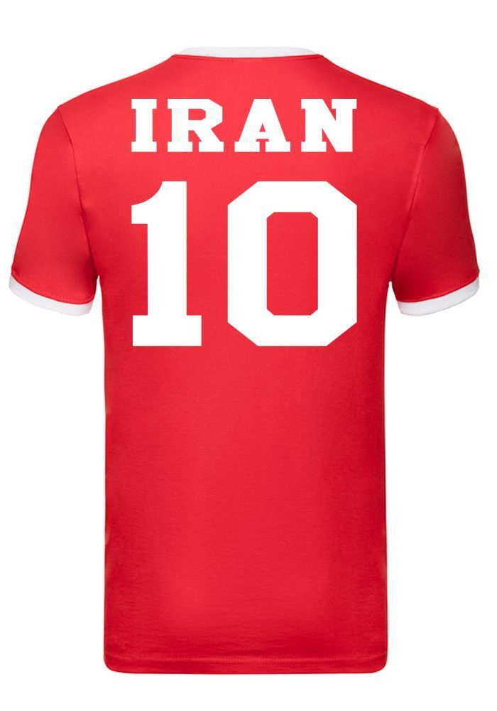 Fußball & Brownie T-Shirt Fan Handball Sport Blondie Trikot Iran Meister Herren WM 10 Fun