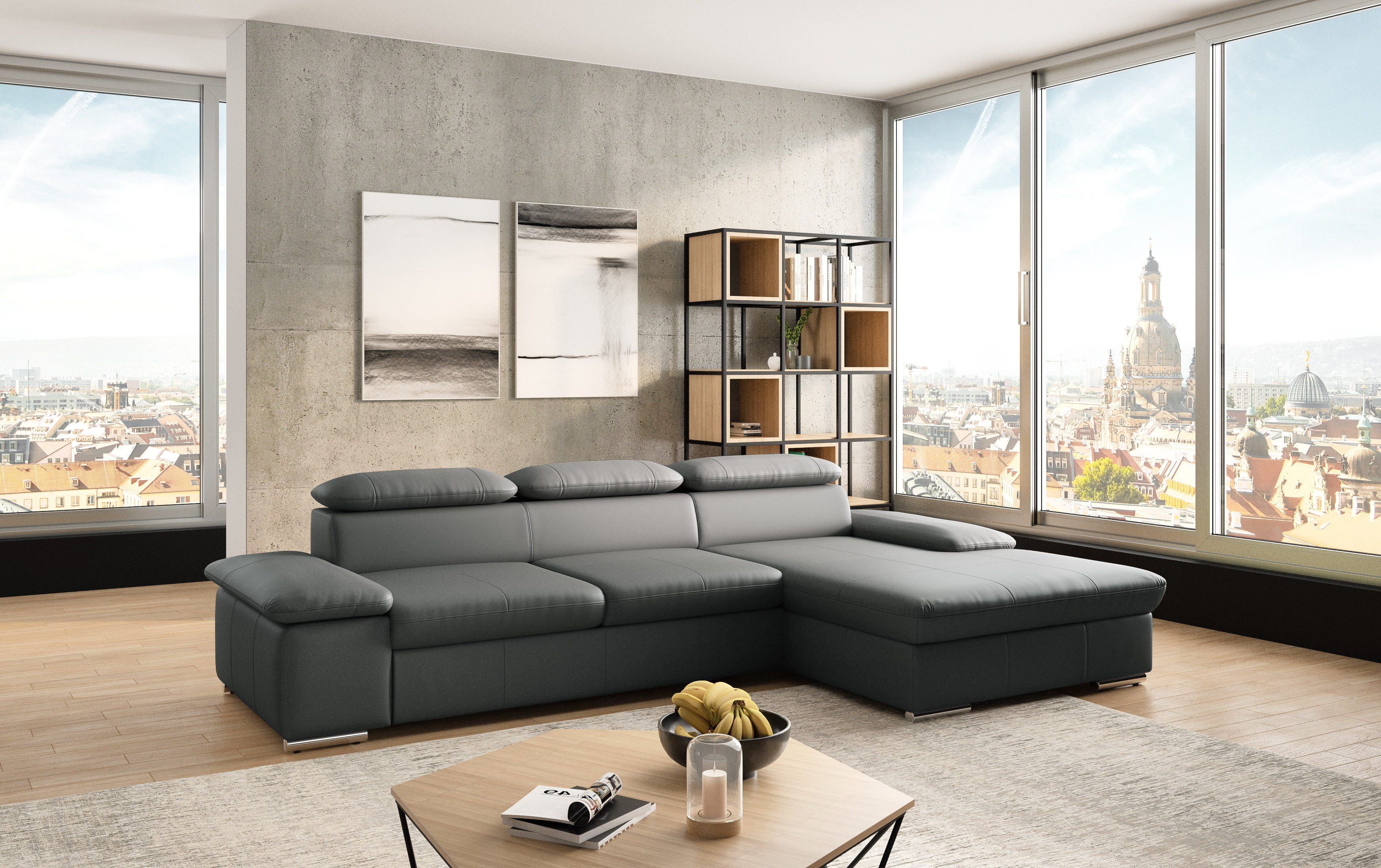 sit&more Ecksofa Valantine L-Form, inkl. Kopf- günstig online kaufen