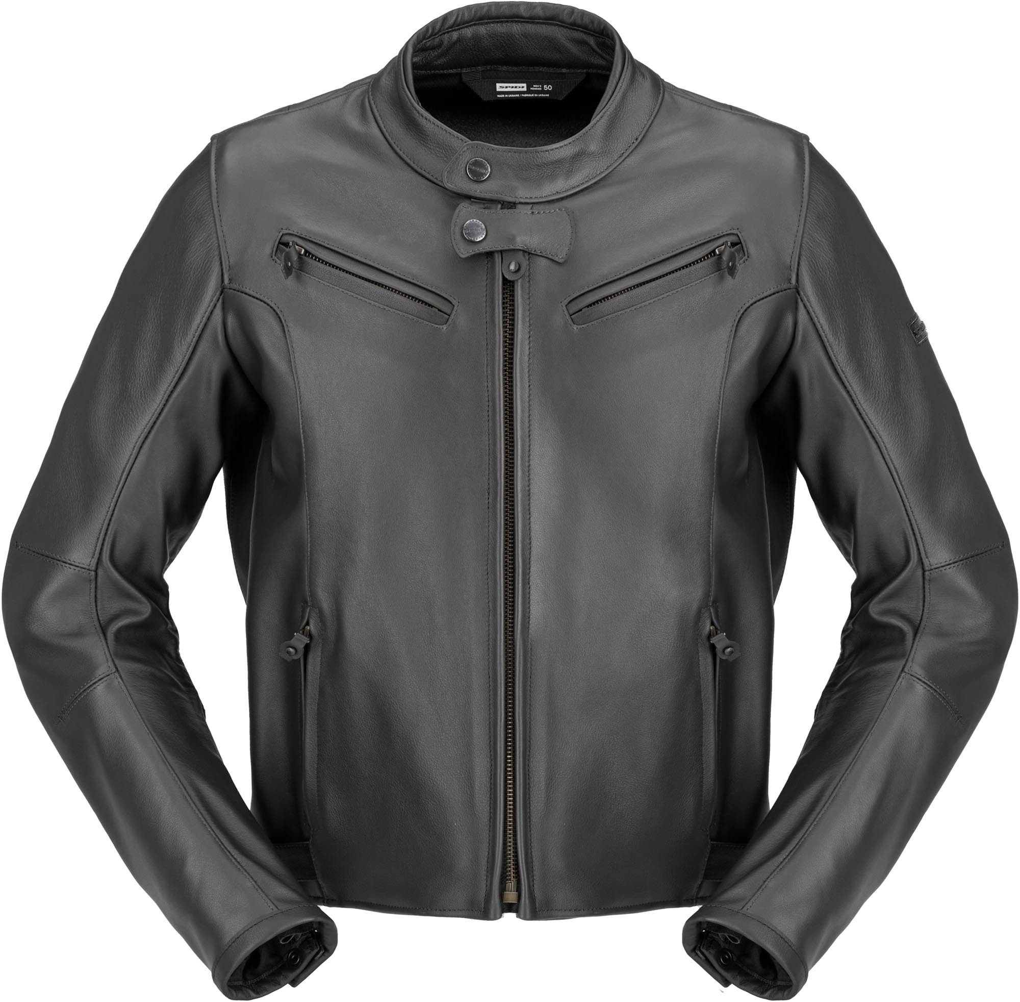 SpiDi Motorradjacke Special Motorrad Lederjacke 3-Lagen-Laminat,Ellenbogenprotektoren enthalten,Schulterprotektor