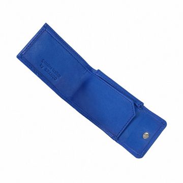 BRANCO Mini Geldbörse Sehr Kleine Geldbörse / Mini Portemonnaie, Leder Azur-Blau, Branco 103