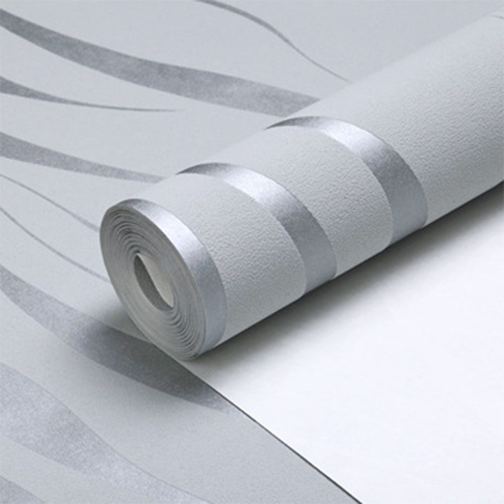 TUWENA 3D-Tapete Generisch Selbstklebende Tapete mit 3D-Streifen, 53 cm x 10 m