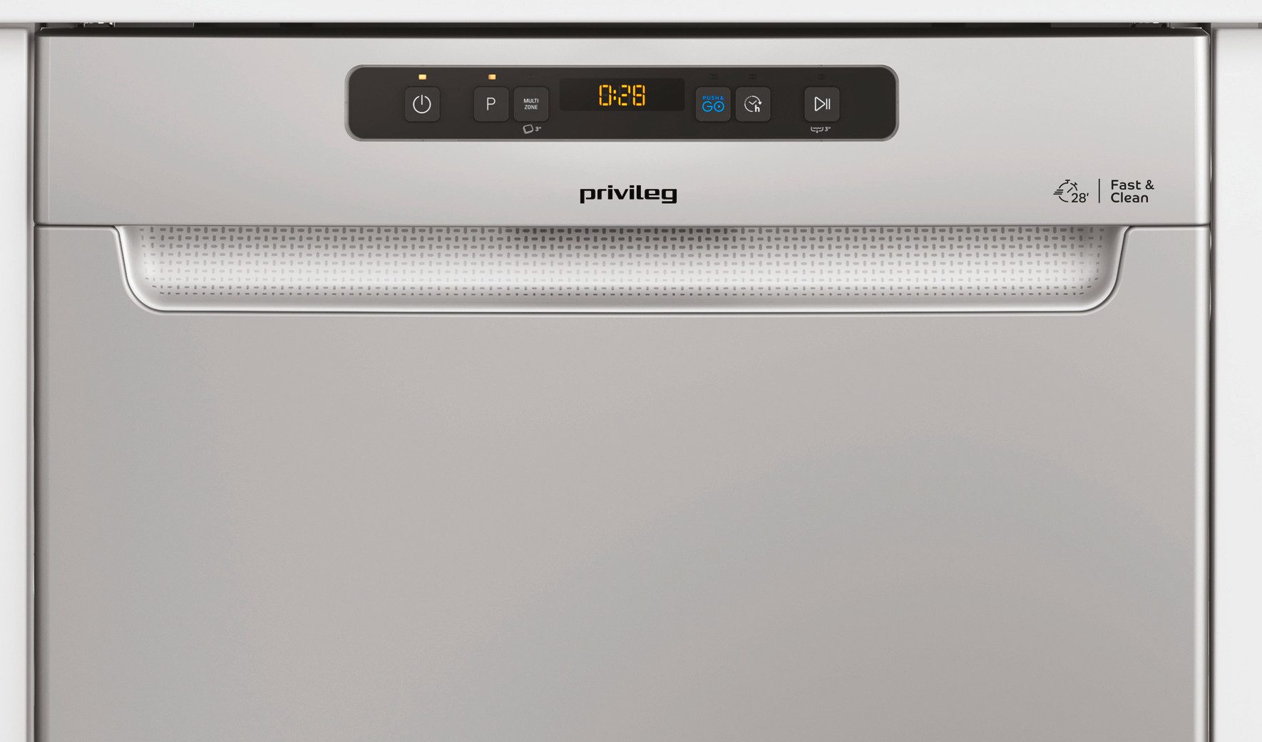 Privileg Unterbaugeschirrspüler P0U ECO 2D541 S, 14 Maßgedecke, Fast&Clean 28 Min. – das effektive Reinigungsprogramm unter 28 Minuten – Bild 5 von 5