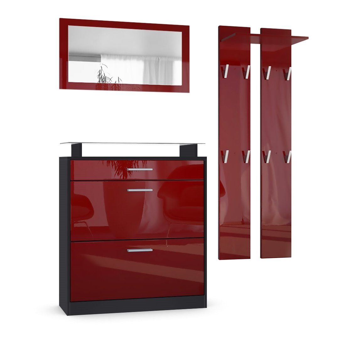 Vladon Garderoben-Set Loret, (Garderobe Set bestehend aus 1 Schuhschrank, 1 günstig online kaufen