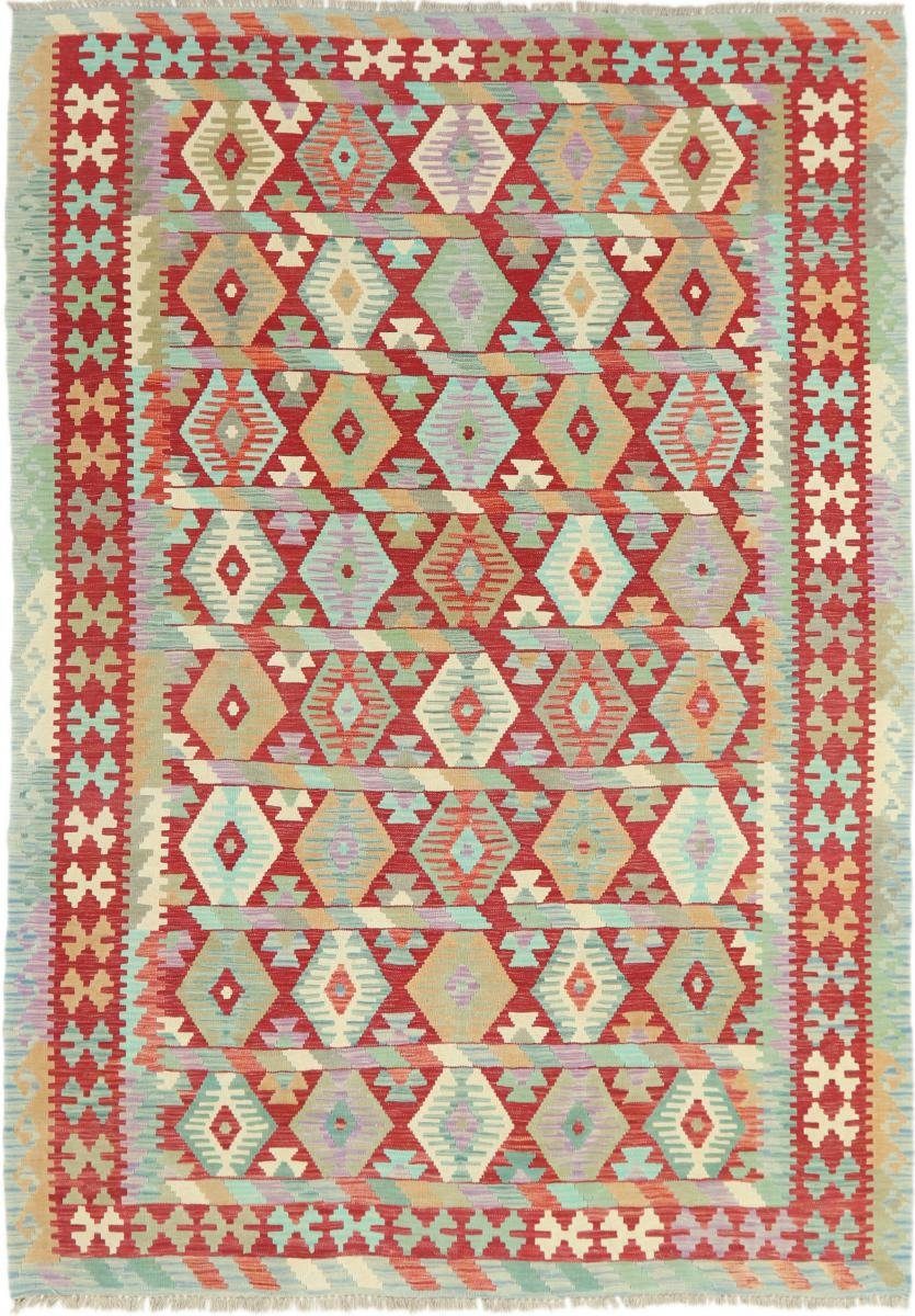Orientteppich Kelim Afghan Heritage 204x290 Handgewebter Moderner Orientteppich, Nain Trading, rechteckig, Höhe: 3 mm