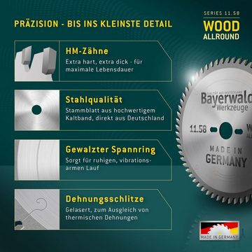 QUALITÄT AUS DEUTSCHLAND Bayerwald Werkzeuge Kreissägeblatt HM Kreissägeblatt - 250 x 3/2.0 x 30 Z48 WZ neg., 30 mm (Bohrung) WZ neg. (Zahnform) negativ (Zahnstellung)