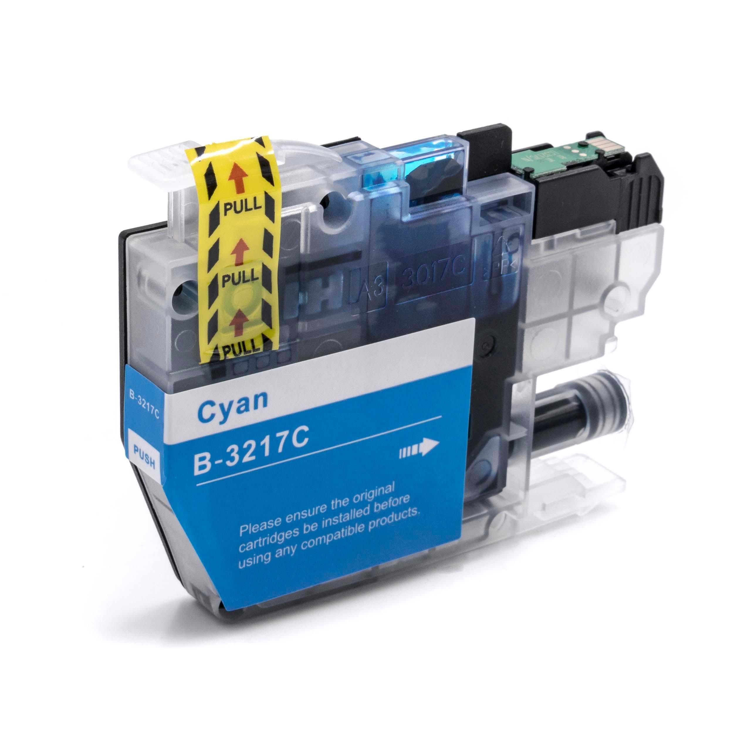 vhbw Tintenpatrone (Ersatz für Brother LC-3217C, LC3217C für Drucker & Kopierer Tintenstrahldrucker)