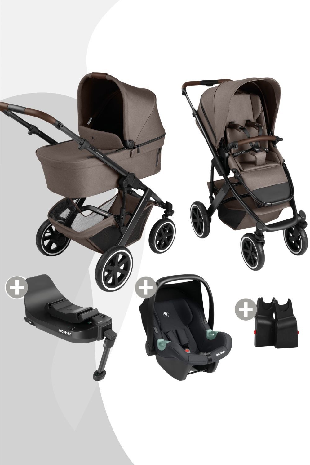 ABC Design Kombi-Kinderwagen Salsa 5 Air 3in1 Aktion inkl. Tulip Babyschale und Adapter