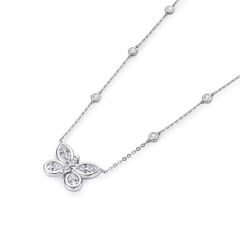 ROUGEMONT Kette mit Anhänger Extravagante Schmetterling günstig online kaufen