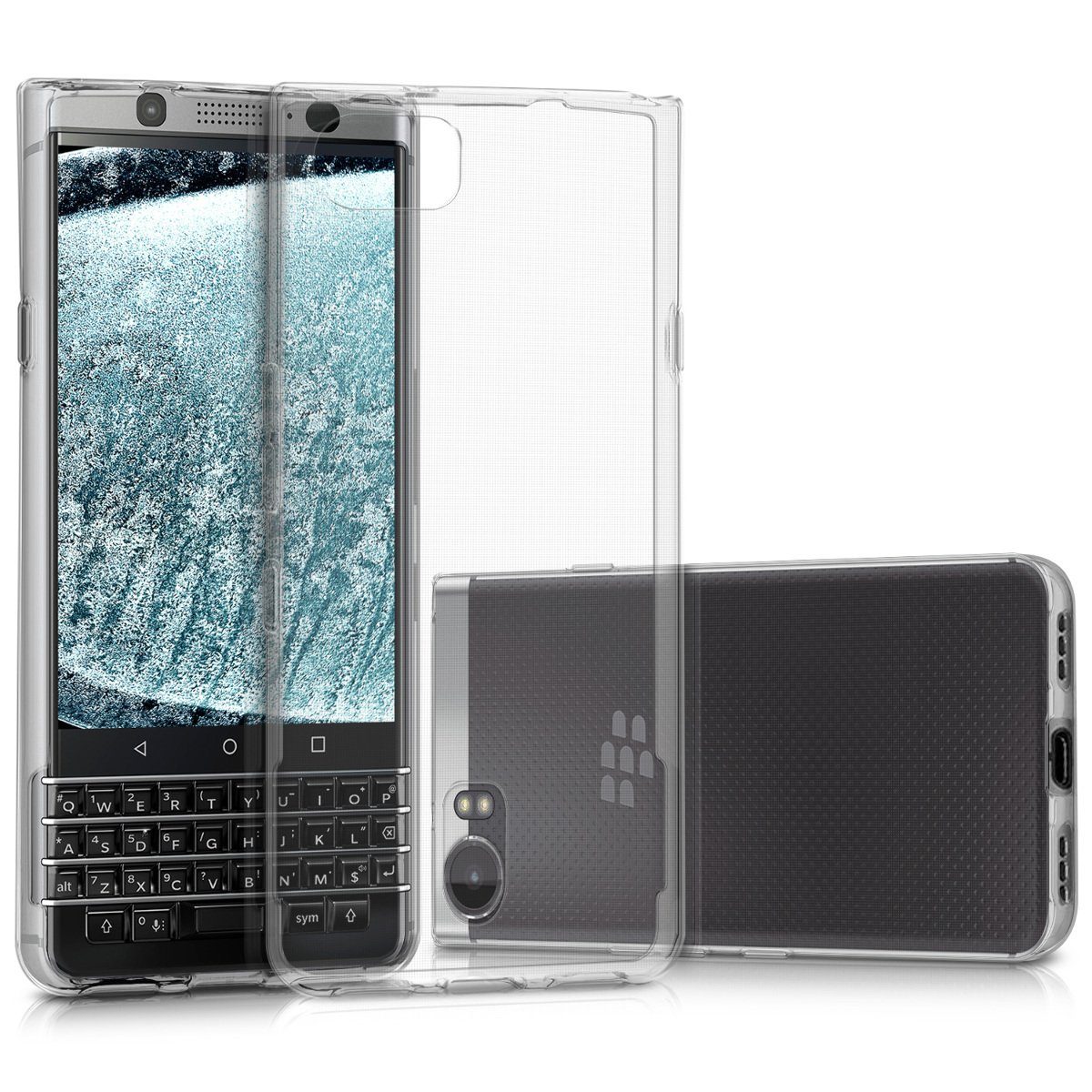 kwmobile Handyhülle Hülle für Blackberry KEYone (Key1), Silikon Handyhülle transparent - Handy Case gummiert