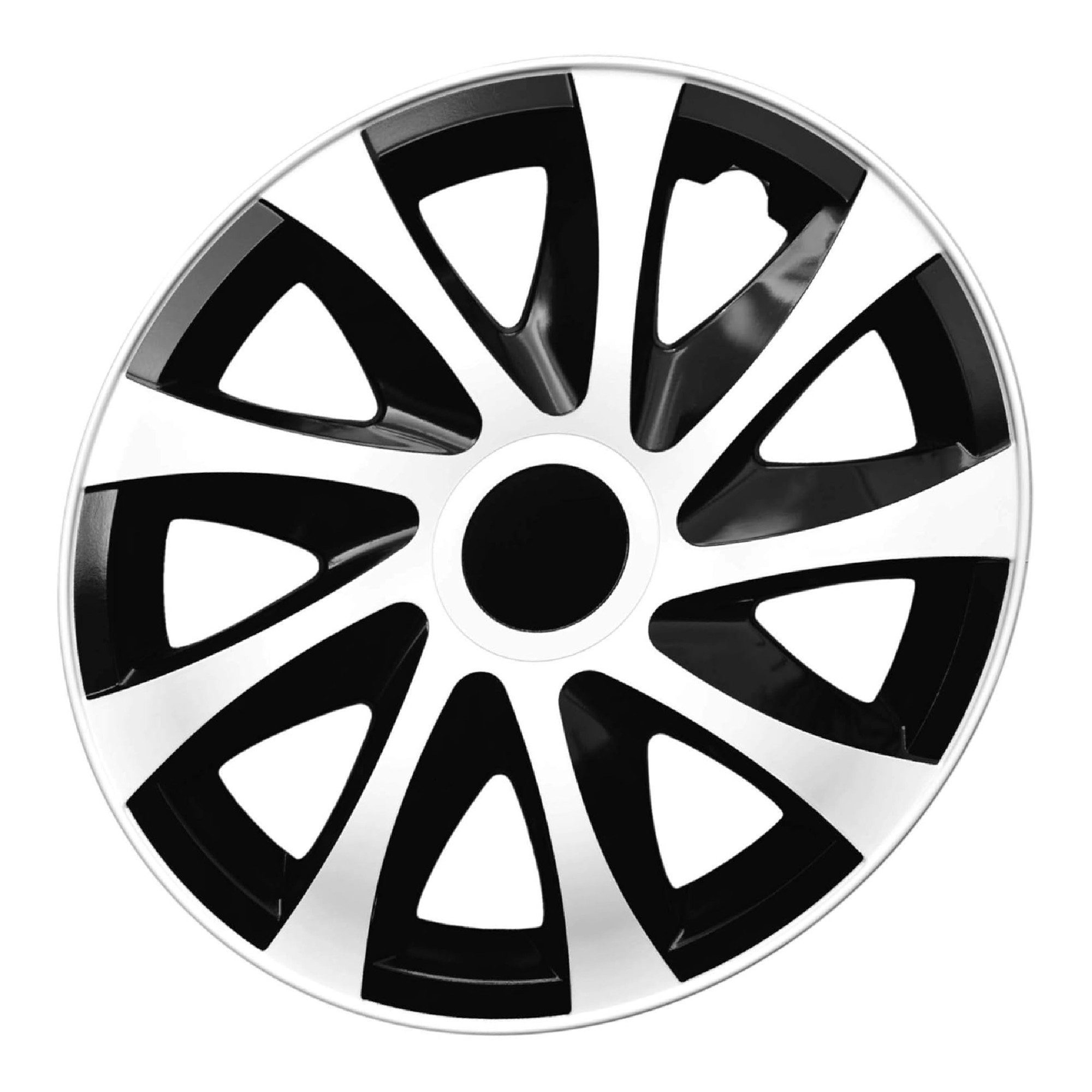 NRM Radkappe DRACO 13 Zoll in Weiß, 13 in Zoll, (4-St) Radzierblenden für Stahlfelgen Radkappen Satz 4er Set 13"