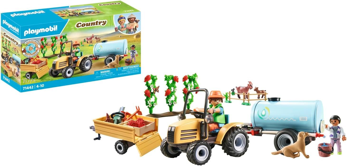 Playmobil® PLAYMOBIL Country 71442 Traktor mit Anhänger + Wassertank Bauernhof 4+ Konstruktions-Spielset – Bild 2 von 3