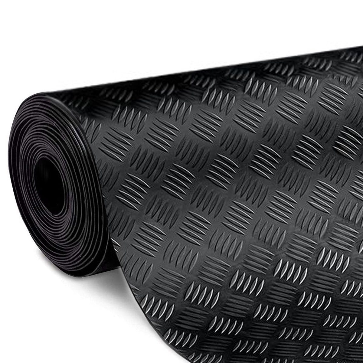 etm Gummimatte Tränenblech – rutschfest, robust & wetterfest, Gummimatte Meterware, 3 mm Stärke, für Innen & Außen, 100x50 cm, SBR-Gummi